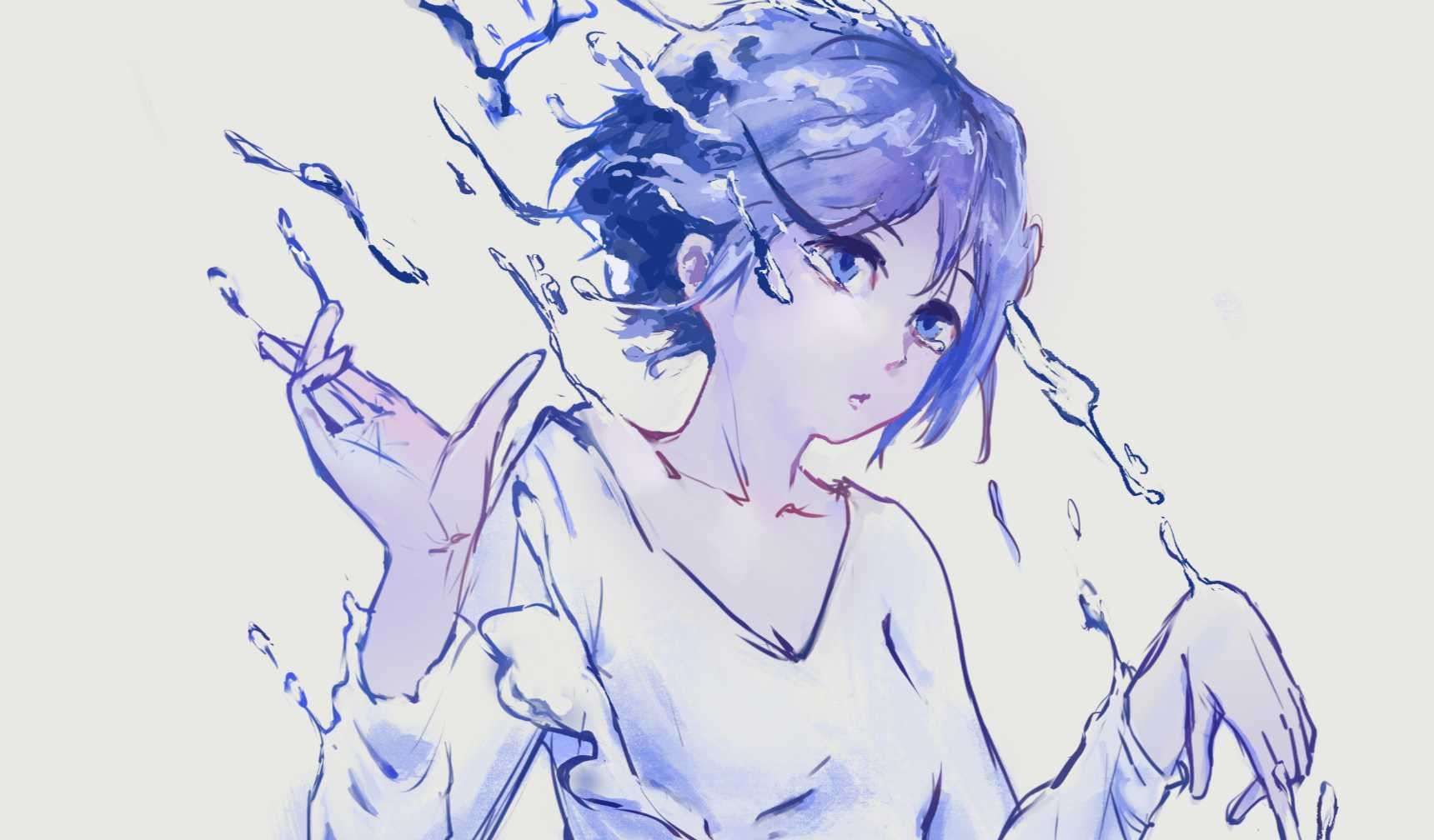 水好難，拿草圖練練。