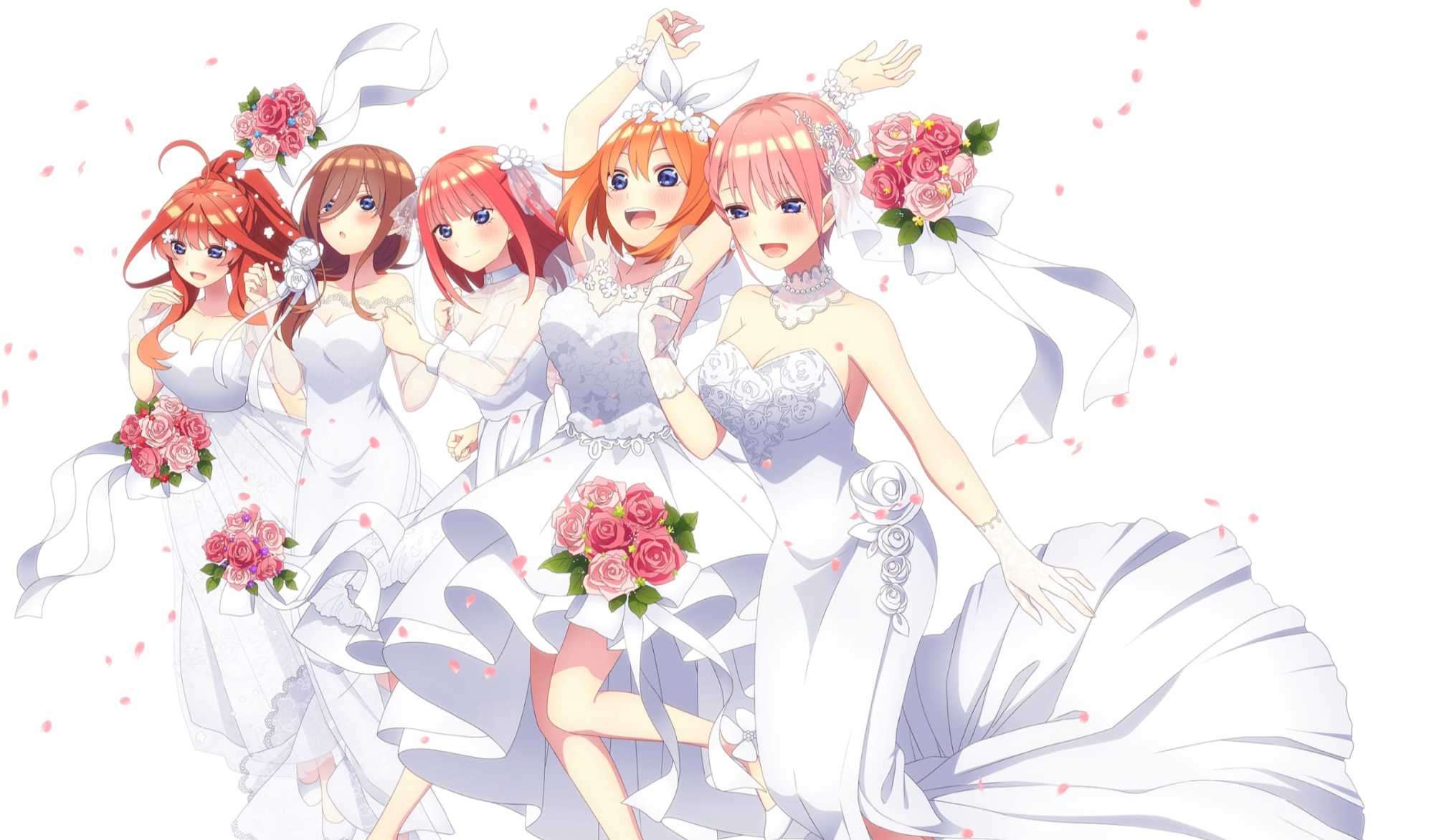 遊戲官方獻上的《五等分的新娘∬~夏天的回憶也五等分~》2/14 情人節賀圖