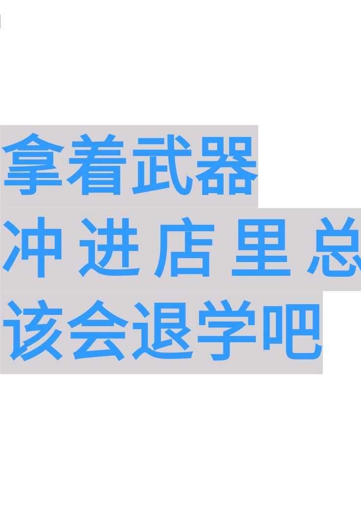 [WEB][搬运＆联合翻译]拿着武器冲进店里总该会退学吧