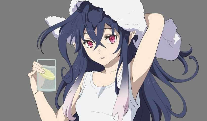 Megami 雜誌 11 月號海報圖《月與萊卡與吸血公主》剛洗完澡的伊琳娜
