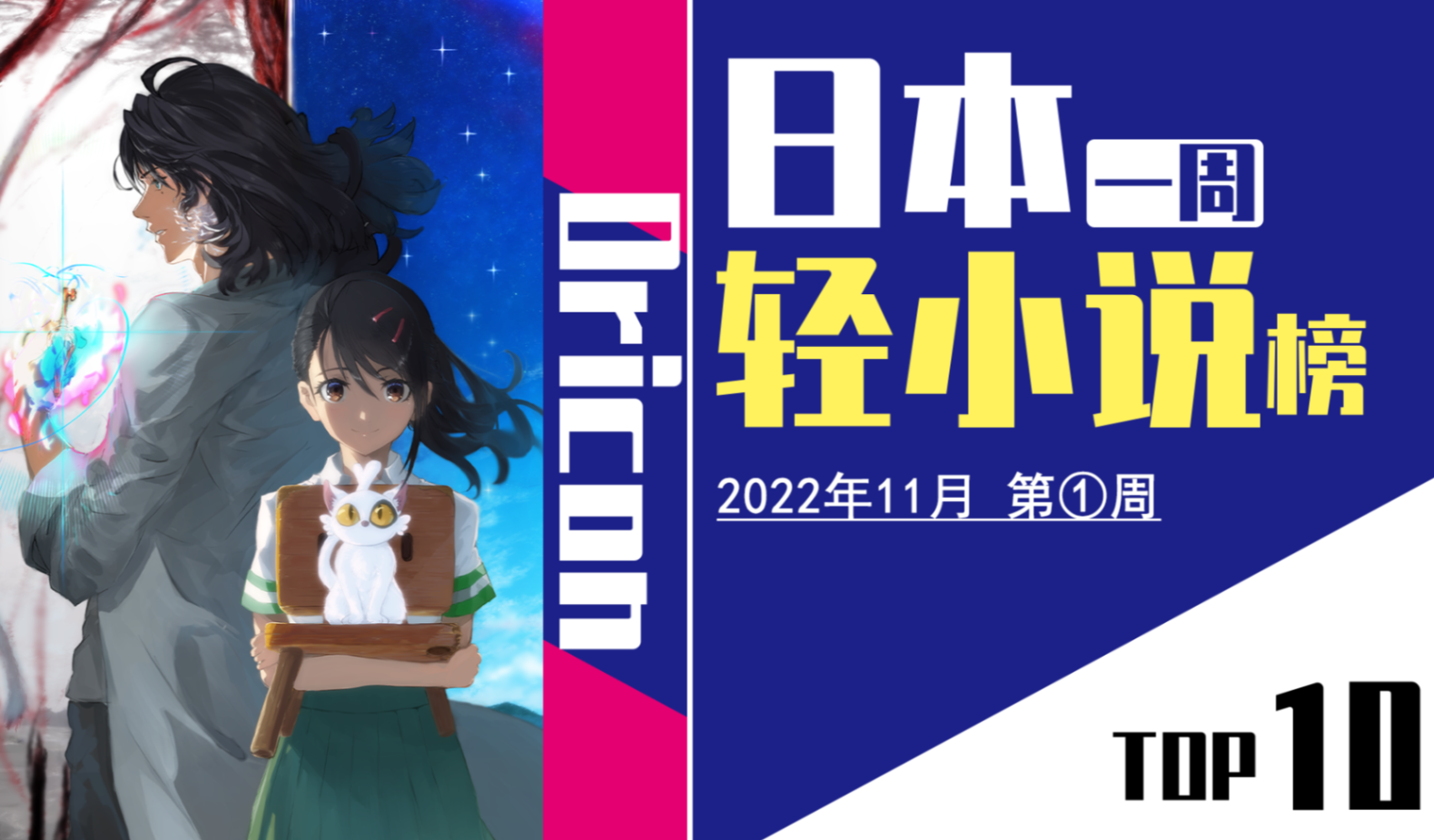 轻小说一周销量排行【2022年11月第1周】